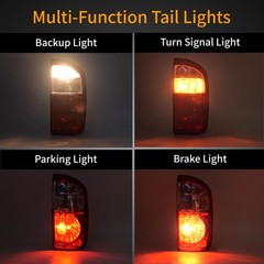 Tail Light Assembly Compatible with 2004-2006 Toyota Tundra Double Cab Tail l…