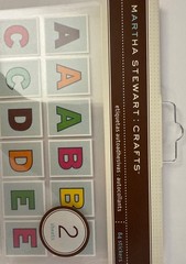 ALPHABET BLOCK Stickers (84pc)Martha Stewart•Letters •Numbers•Words•Card making•