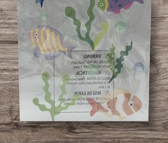 TROPICAL FISH Clown Angel Fish Seaweed Bubbles Ocean Jolee’s Vellum Stickers NEW