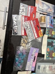 Huge Mixed Scrapbooking Craft Supply Lot K&Co Embellishments Shrink Film NOS