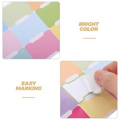 5 Pcs Tabs for Annotating Books Blank Monthly Labels Index Files