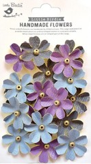 Zoey Washed Paper Flowers, Purple Passion, 18/pk – Little Birdie