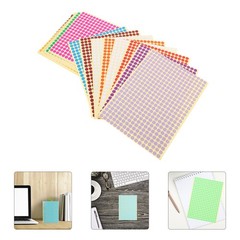 20 Sheets Removable Dot Stickers Color Circle Colored Adhesive Dots Labels