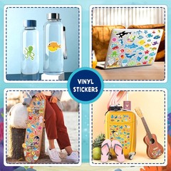 1480PCS Ocean Stickers for Kids, 24 Sheets, Vinyl, Waterproof Under The Sea F…