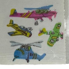 (1) Sealed Sheet OTC Sticker Mother of Pearl Aviation Airplanes Choppers VTG NOS