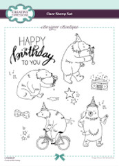 CREATIVE EXPRESSIONS – CLEAR ACRYLIC STAMPS – MUSICAL BIRTHDAY