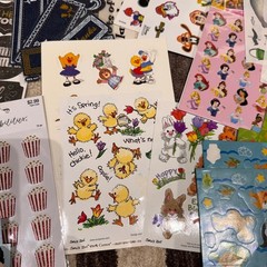 Huge Sticker Lot Disney Frozen Mickey Suzy Zoo Scrapbook Craft Bulk Assortment