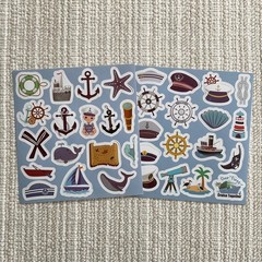 34 Nautical Cruise Ship Stickers 1.4” Vacation Ocean Travel Marine Adventure