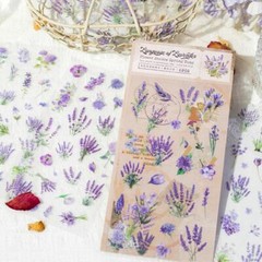 Pressed Flowers PET Flat Stickers Journal Card Seal Resin Art Scrapbook Sticker