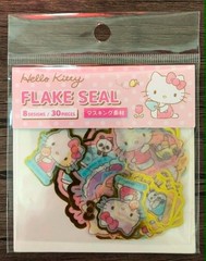 New Japan Daiso Flake Seal 30 pieces Sanrio Hello Kitty So cute