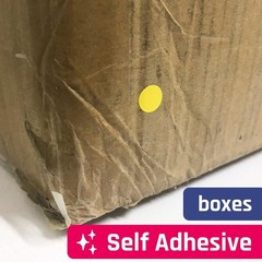 2000 Yellow Round Dot Stickers – 3/4 Inch Self-Adhesive Labels for Versatile Use
