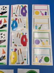 Mrs. Grossman’s Stickers Sports Basketball Soccer Golf Tennis