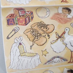 Vintage Flavia Baby Nursery Sticker Roll Lot of 21 Sheets – READ
