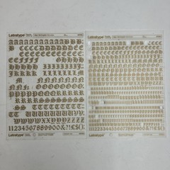 Letraset GOLD 84/96/120pt Helvetica, 36pt Old English, 48pt Times Etc – 8 Sheets