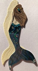 MERMAID Die-Cuts(6pc)Approx 1-3/4”x 4”6”•Ocean•Swimming •Mythical•Beach•Women•