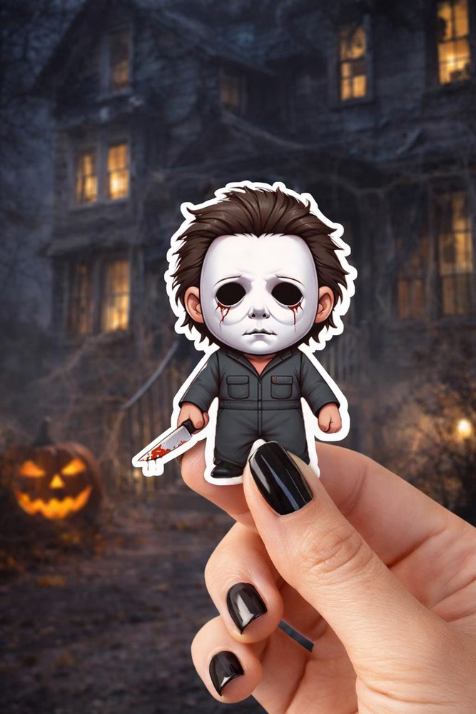 Halloween Horror Characters Sticker Set – 24 Piece