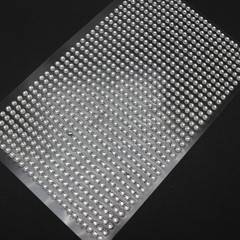 6 Sheets of 850pcs Clear 3mm Bling Round Rhinestones Gem Self-Adhesive Stickers