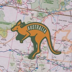 Australia Weatherproof Vinyl Travel Sticker – Gift or Souvenir