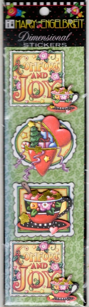 Mary Engelbreit Dimensional Stickers, Christmas – Punch Studio 33398