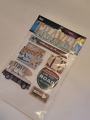 Travel Stickers Lot of 3 Packs Jolee’s 3-D Beach/Pool Vacation Puffy Sharks Jot
