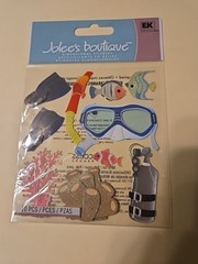 Jolees Boutique SNORKELING Scrapbooking stickers