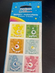 VINTAGE AMERICAN GREETINGS CARE BEARS STICKERS 2 Sheets Read Description