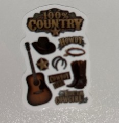 10 STICKERS WESTERN COWBOYS Journal Planner SCRAPBOOK COUNTRY WSIPVD