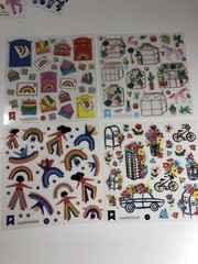 Pipsticks Pro Sticker Club Classic Pack 15 Sheets Mar 2021 Rainbows Mail & More!