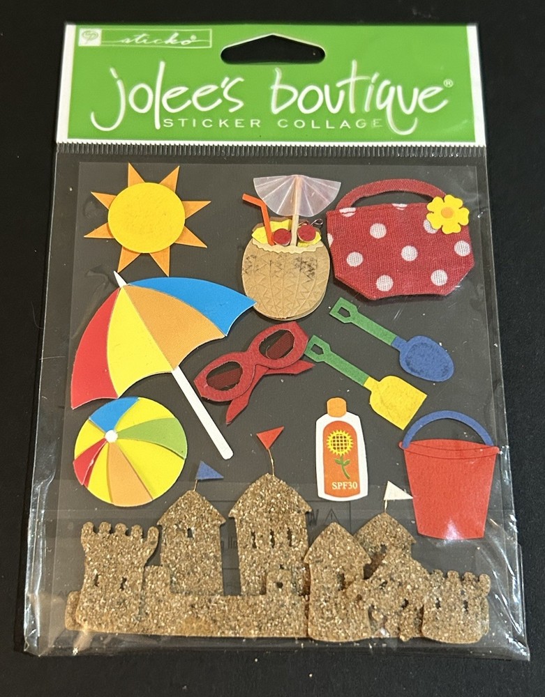 New Jolee’s Boutique FUN AT THE BEACH Dimensional Stickers