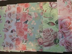 100 PC Scrapbooking JJ Books Of Watercolor Material Paper Pack Pink 5 1/2 X 33/4