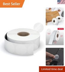 1″ Clear Circle Stickers 1000 Pcs, Transparent Self-Adhesive Seals for Envelo…