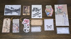 Lot Junk Journal Paper Stickers Tickets Tags Labels Ephemera Vintage Post Cards