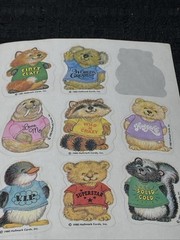 Rare 1980 Shirt Tales Hallmark Sticker 8 Stickers