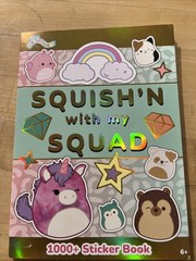 Original Squishmallows Sticker Book 1000+ Stickers