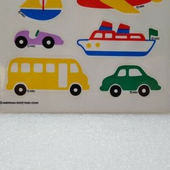 Vintage American Greetings TOY VEHICLES Stickers 4 Sheets NIP w/ Test Rating