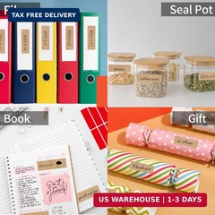 Starboling Color Coding Labels,400 PCS 1″ x 3″ Kraft Paper Rectangular Label,for