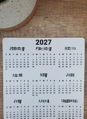 Year At A Glance Calendar Stickers for Planners and Journals Collage Month Style