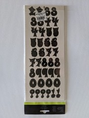 Lot of 2 Provo Craft Green Black Alphabiggies Letters Numbers Acid-Free Stickers