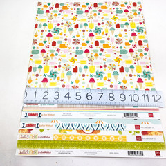 Echo Park Scrapbook Paper Lot 12×12 Summer By Lori Whitlock 5 Sheets