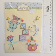 Sue Dreamer Baby Toddler Toys Teddy Bear Blocks Scrapbooking Stickers Colorbok