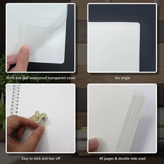 Reusable Sticker Book Collecting Album Blank Sticker Storage Book for Adults wit