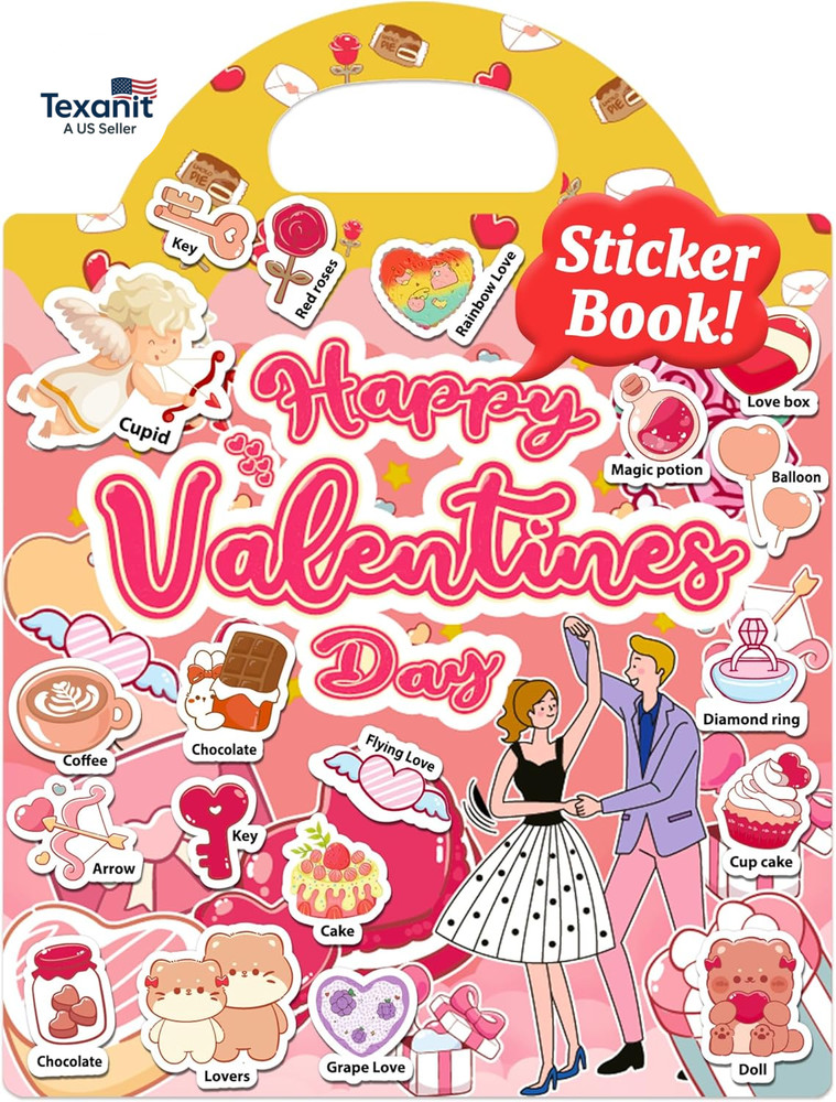 Reusable Sticker Books for Kids, Sticker Books for Toddlers, Toddler Travel Toys