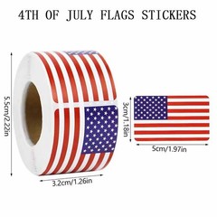 500pcs 4th of July Stickers Accessories, Independence Day American Flag Stick…