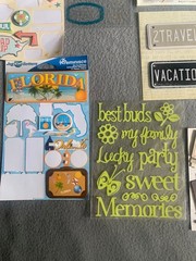 Travel-Themed Scrapbook Stickers & Embellishments Lot
