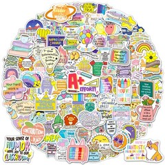 HomSeon Affirmation Stickers for Kids, 200Pcs Cute Positive Quotes Stickers f…