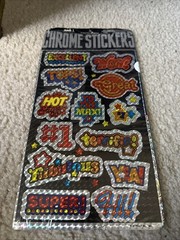 Vintage Stickers Mark 1, Chrome Prism, RARE