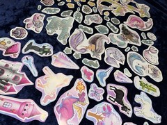 70 Girlie Princess Mermaid Stickers – Thick Quality – Small to Large Stickers