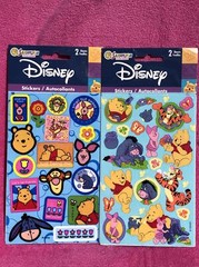 VTG SANDYLION DISNEY WINNIE THE POOH PIGLET TIGGER EEYORE STICKERS 2 PKGS NEW