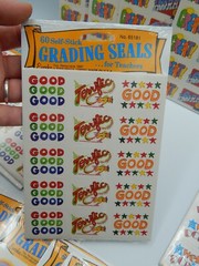 16 – VTG Eureka 60 Count Self-stick Grading Seals Sticker Sheets – Teacher BE191