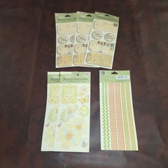 Scrapbooking Sticker Lot 23 Packs Mrs Grossmans Sandylion Susan Branch Vellum